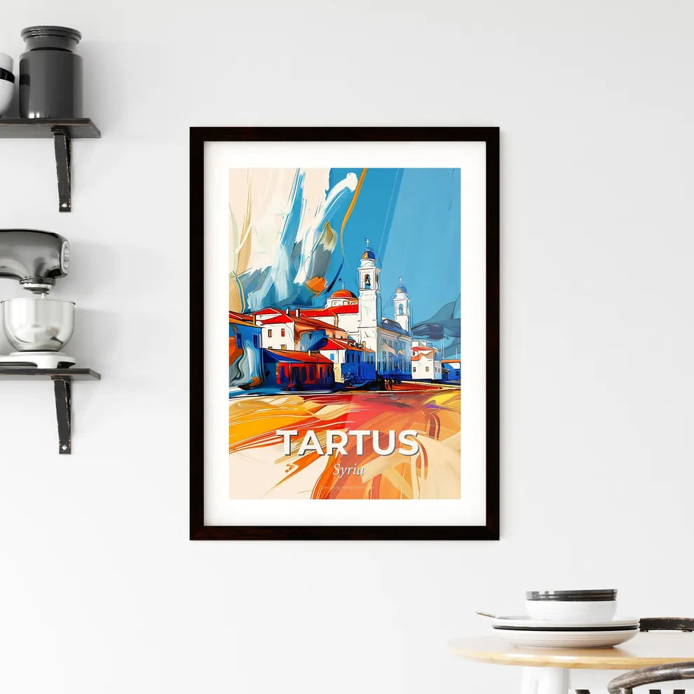 Vibrant Tartus, Syria Framed Print
