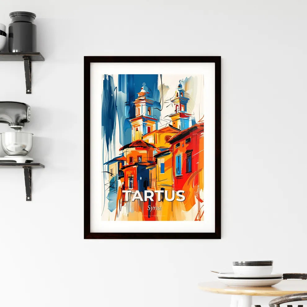 Vibrant Tartus, Syria Framed Print