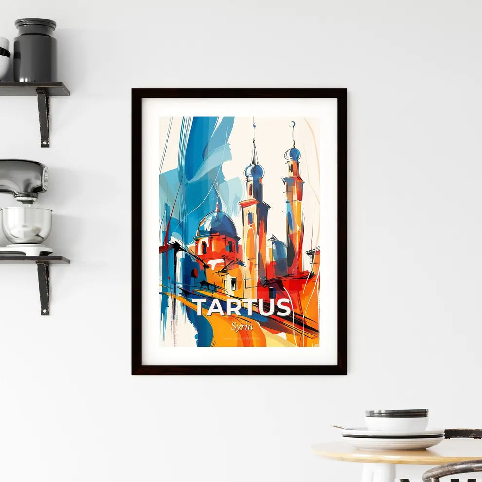 Vibrant Tartus, Syria Framed Print