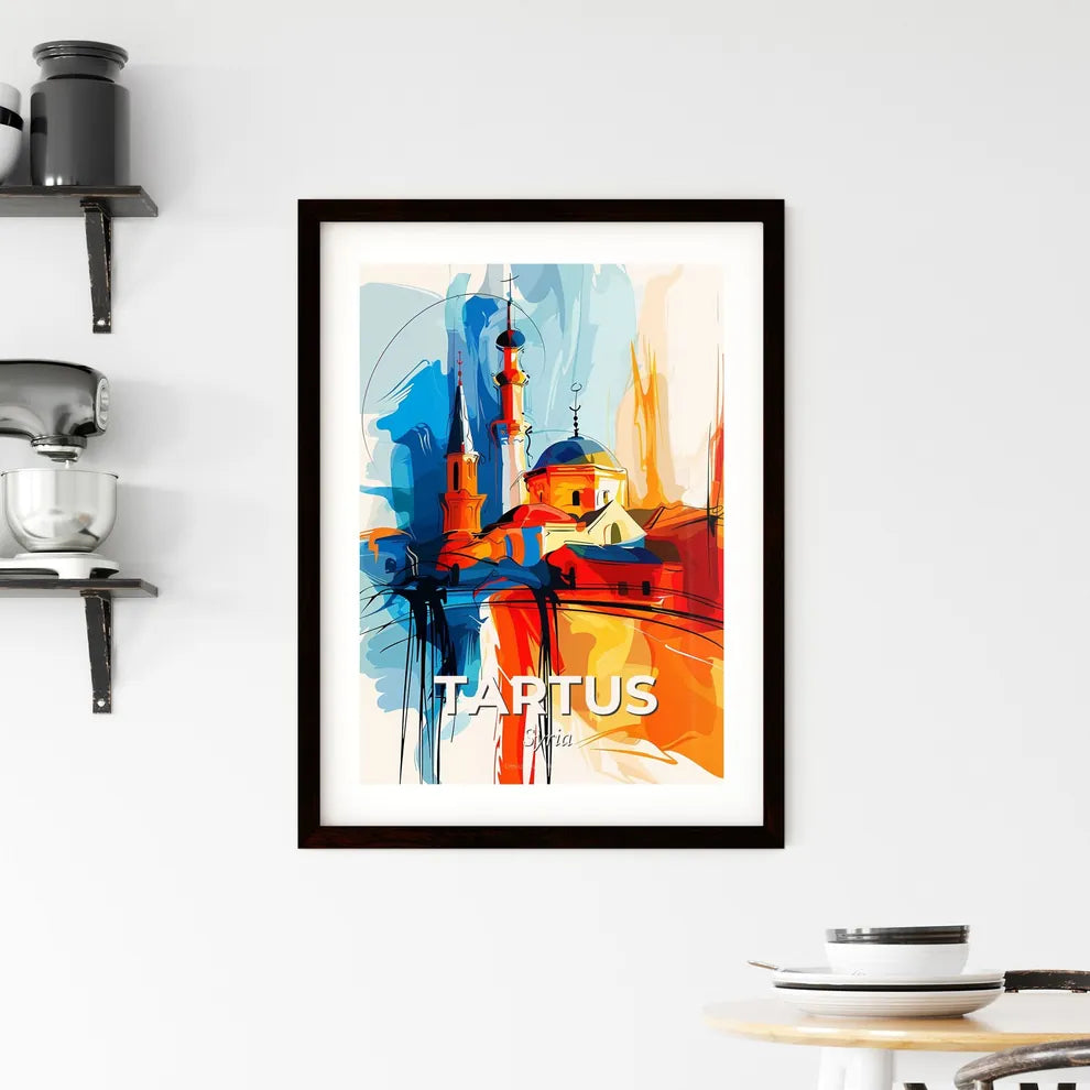 Vibrant Tartus, Syria Framed Print