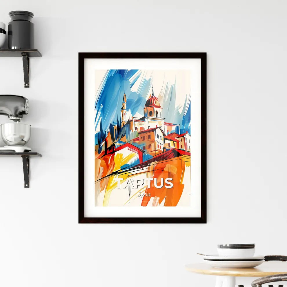 Vibrant Tartus, Syria Framed Print