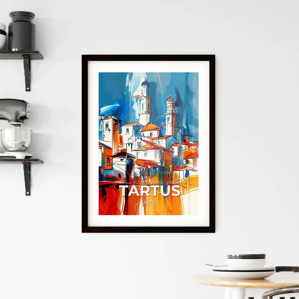 Vibrant Tartus, Syria Framed Print