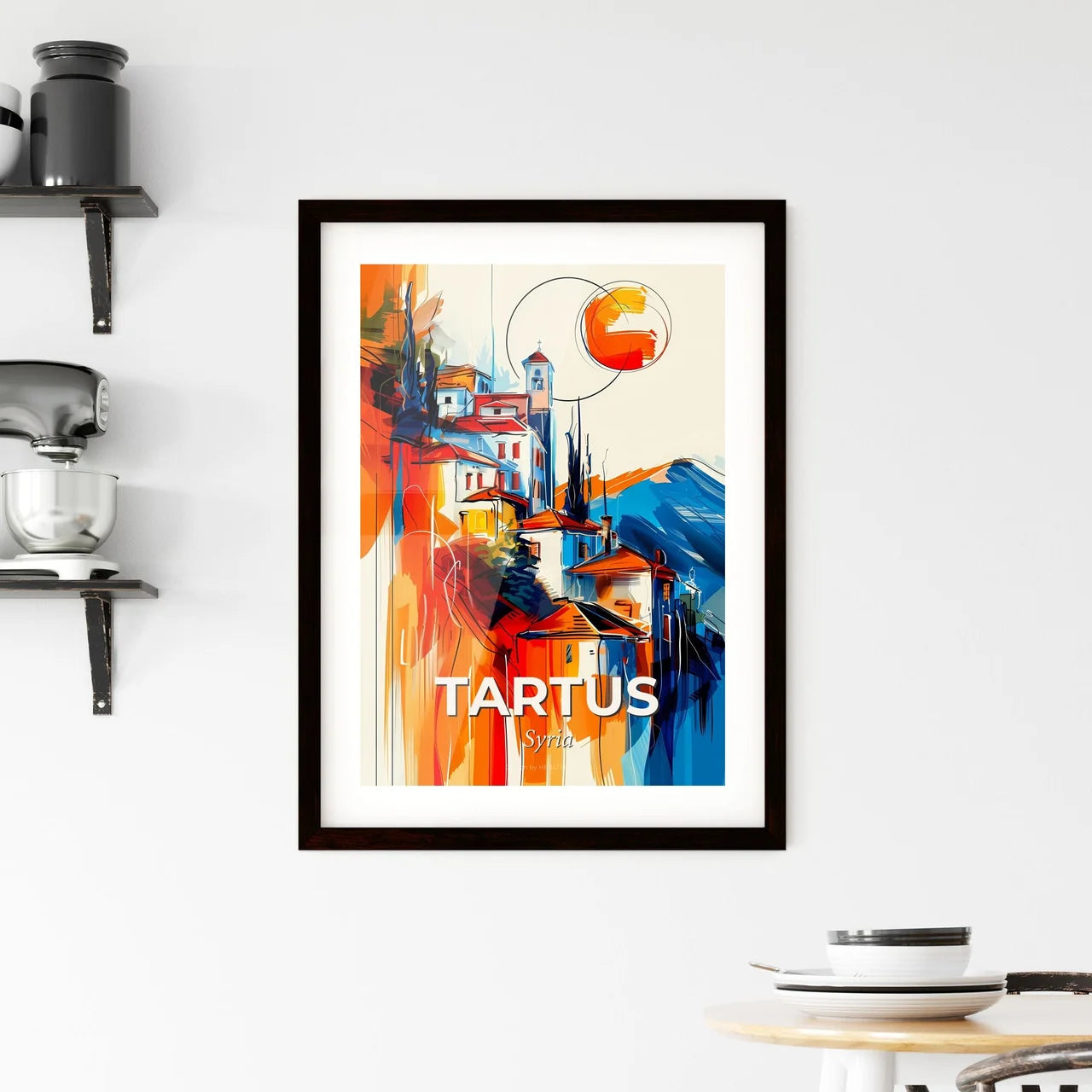 Vibrant Tartus, Syria Framed Print