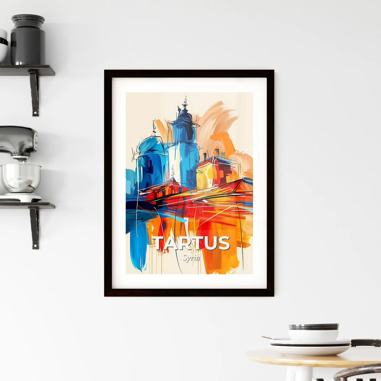 Vibrant Tartus, Syria Framed Print