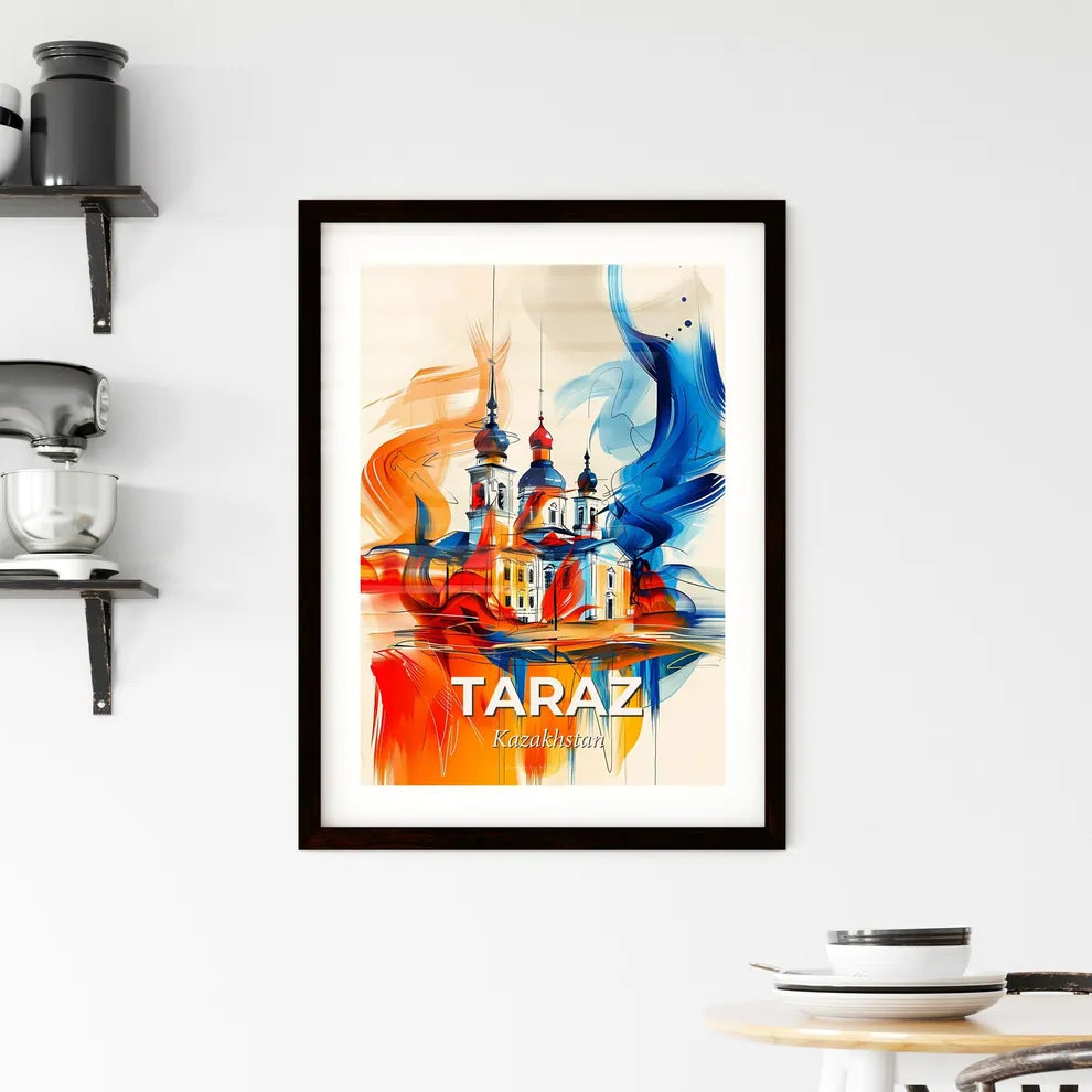 Vibrant Taraz, Kazakhstan Framed Print
