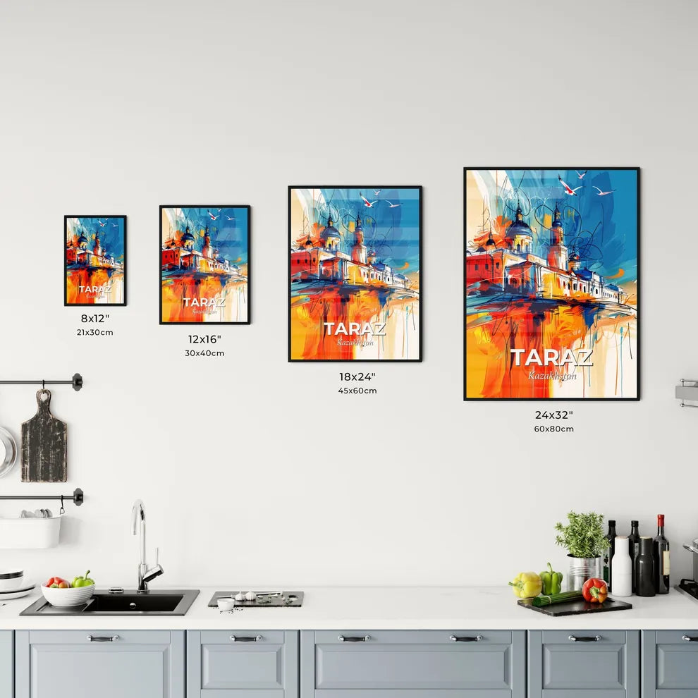 Vibrant Taraz, Kazakhstan Kitchen Art