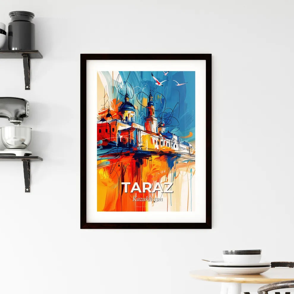 Vibrant Taraz, Kazakhstan Framed Print