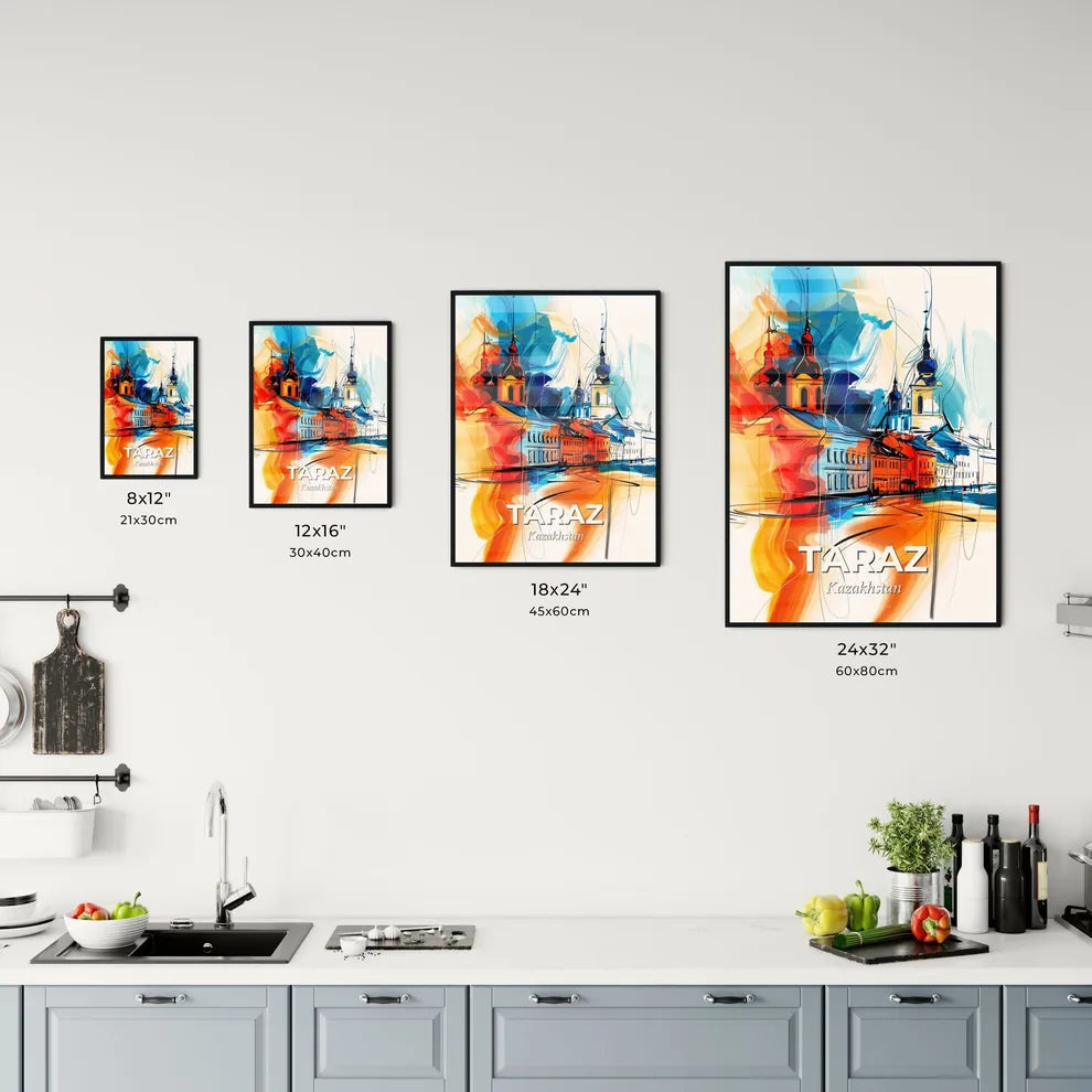 Vibrant Taraz, Kazakhstan Kitchen Art