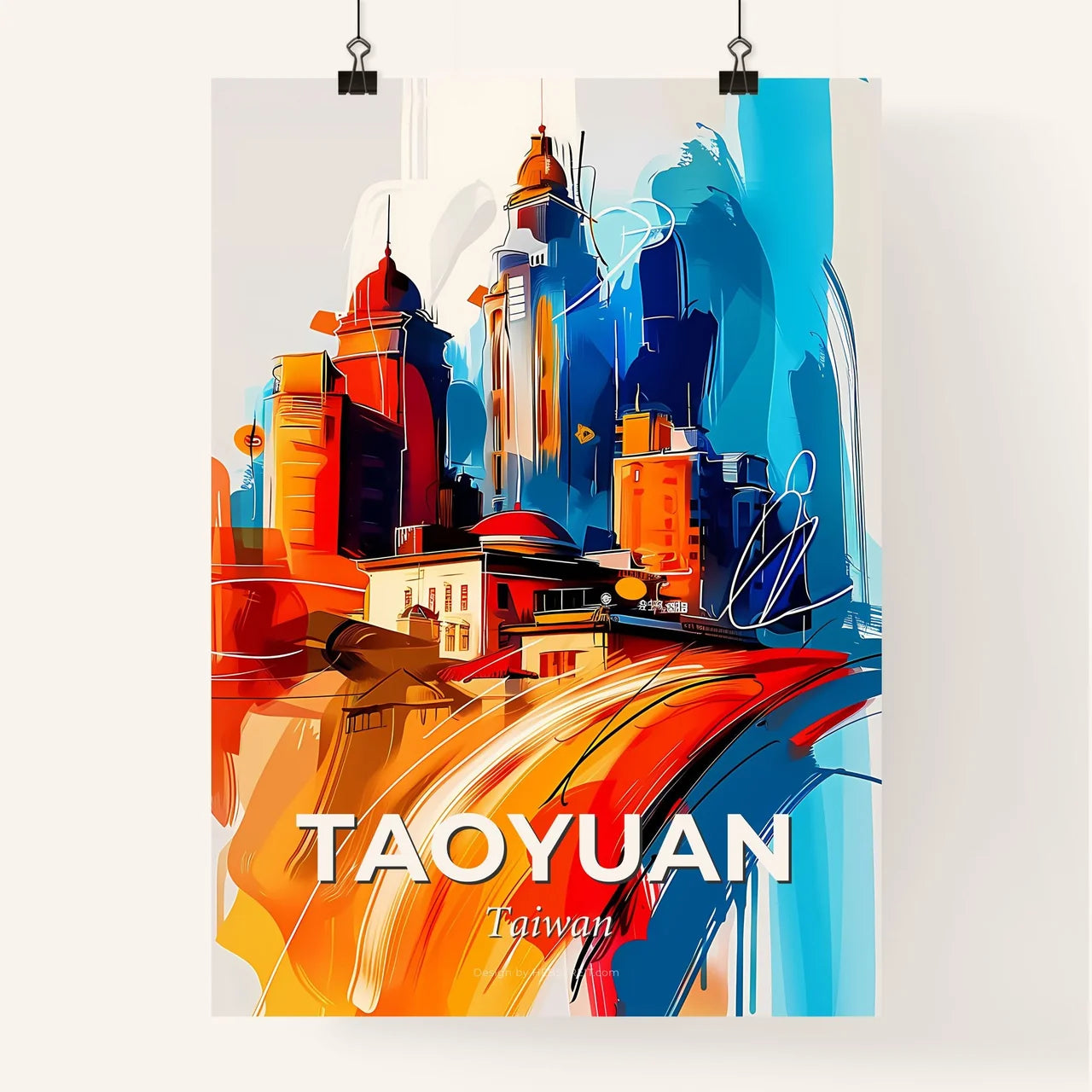Vibrant Taoyuan, Taiwan Poster