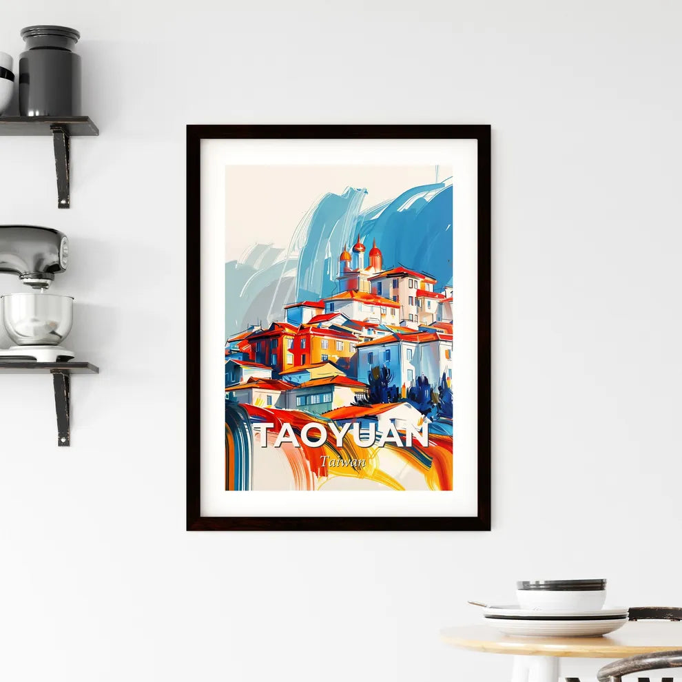 Vibrant Taoyuan, Taiwan Framed Print
