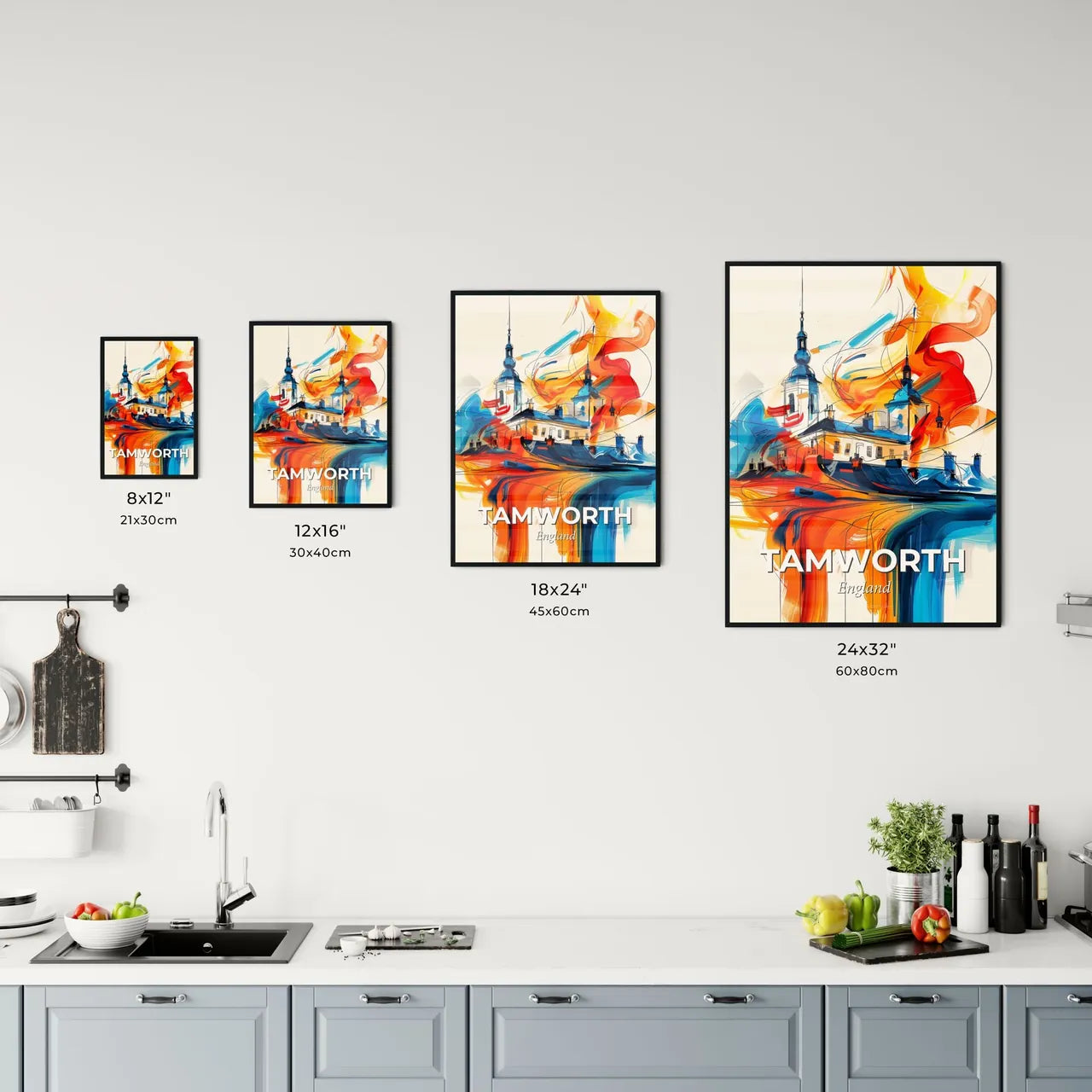 Vibrant Tamworth, England Kitchen Art