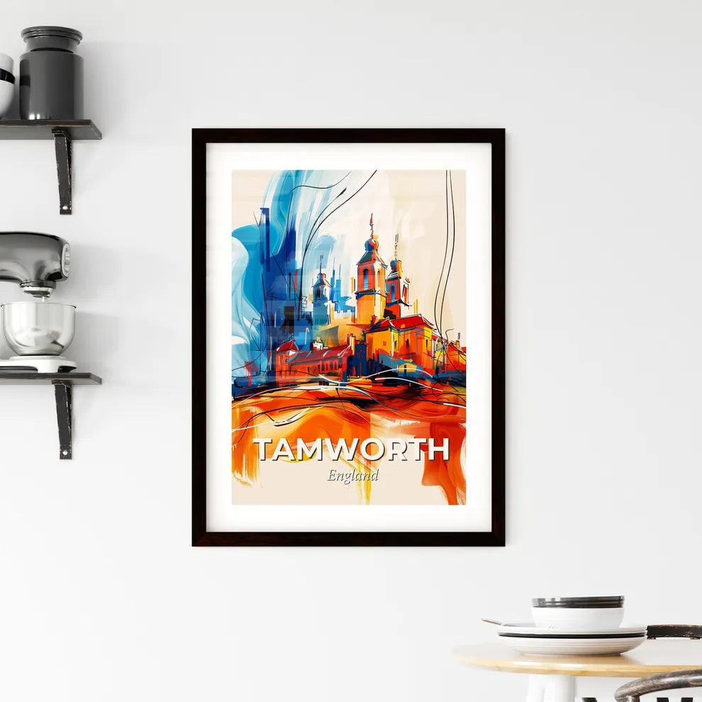 Vibrant Tamworth, England Framed Print