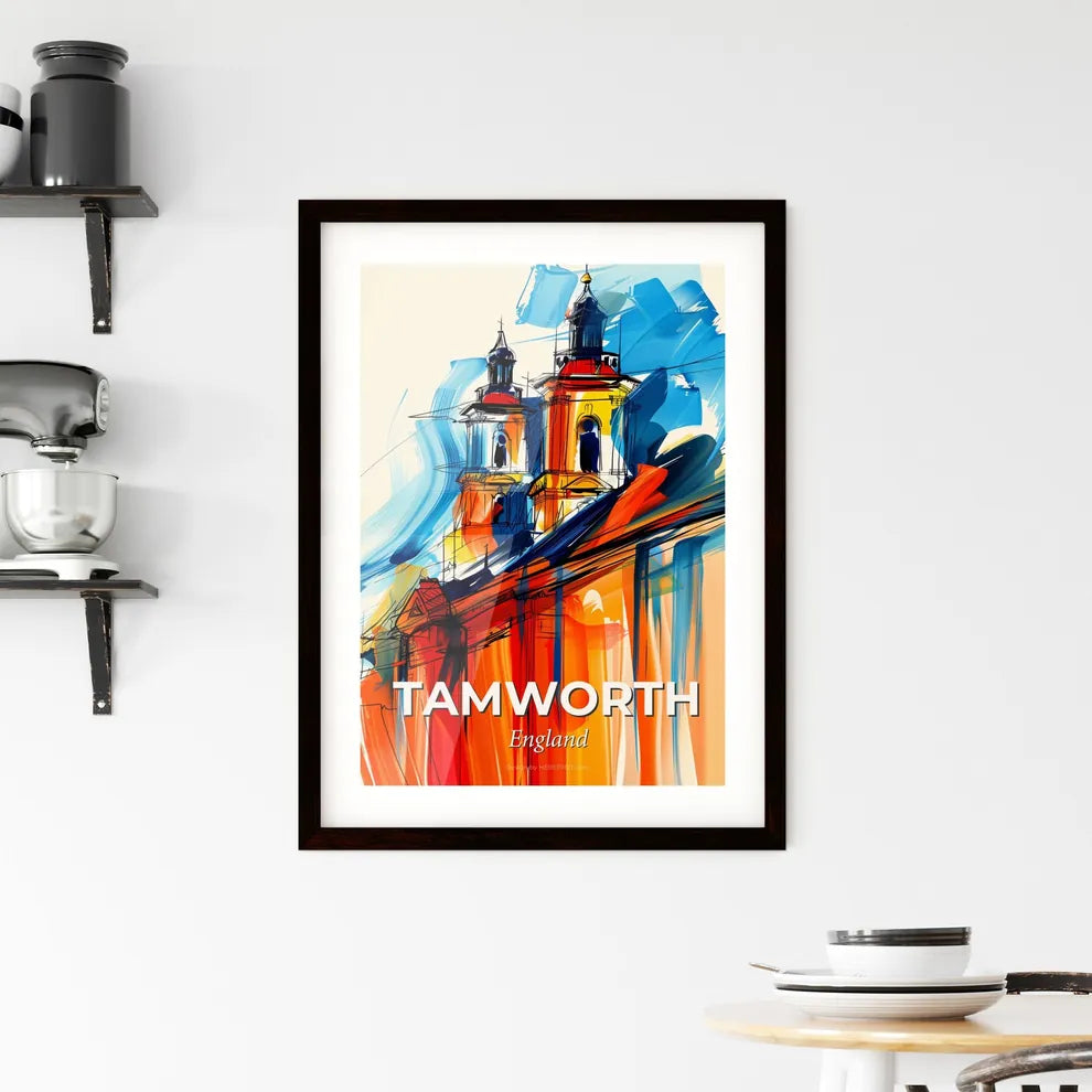Vibrant Tamworth, England Framed Print