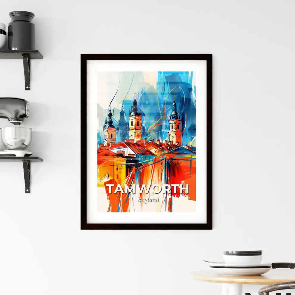 Vibrant Tamworth, England Framed Print