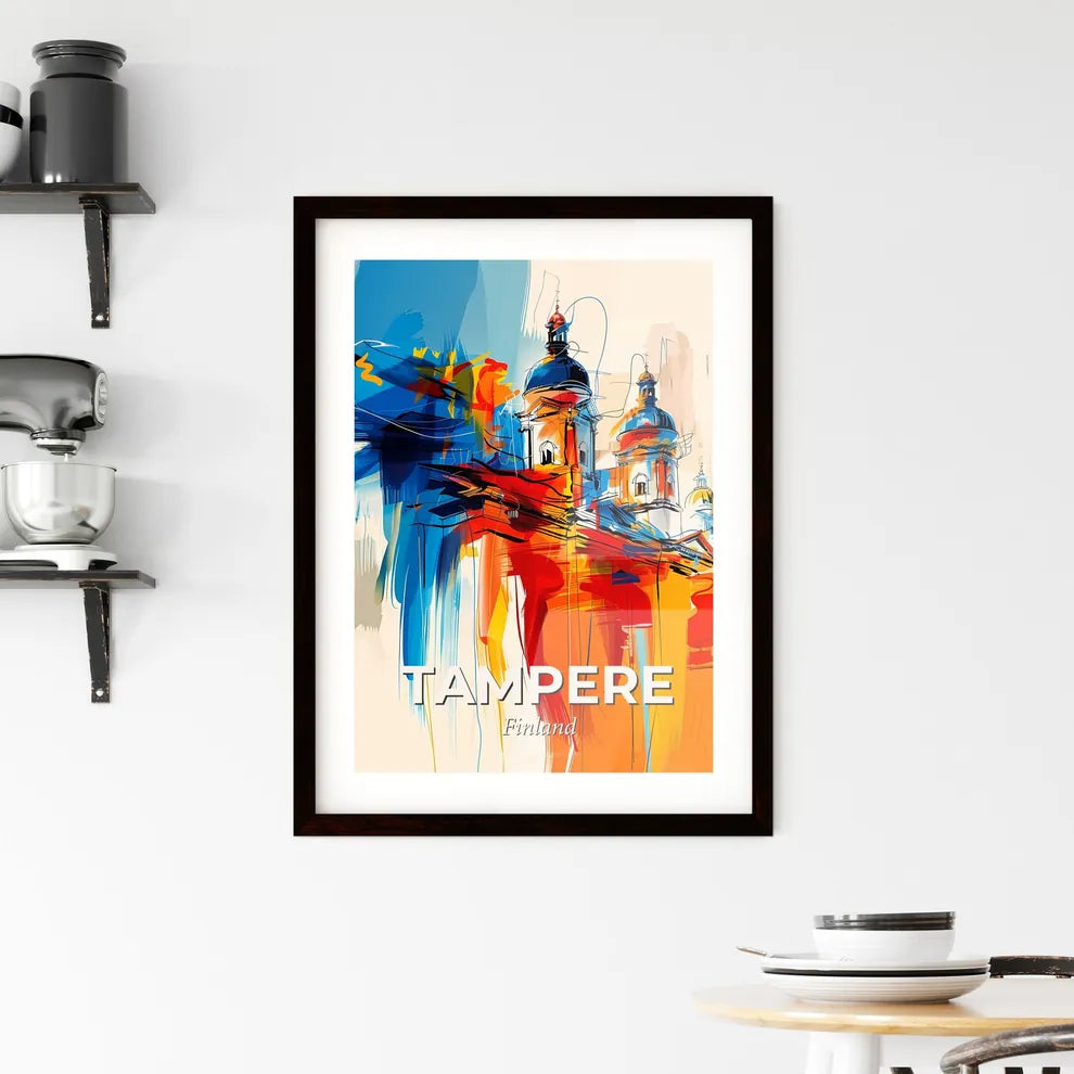 Vibrant Tampere, Finland Framed Print