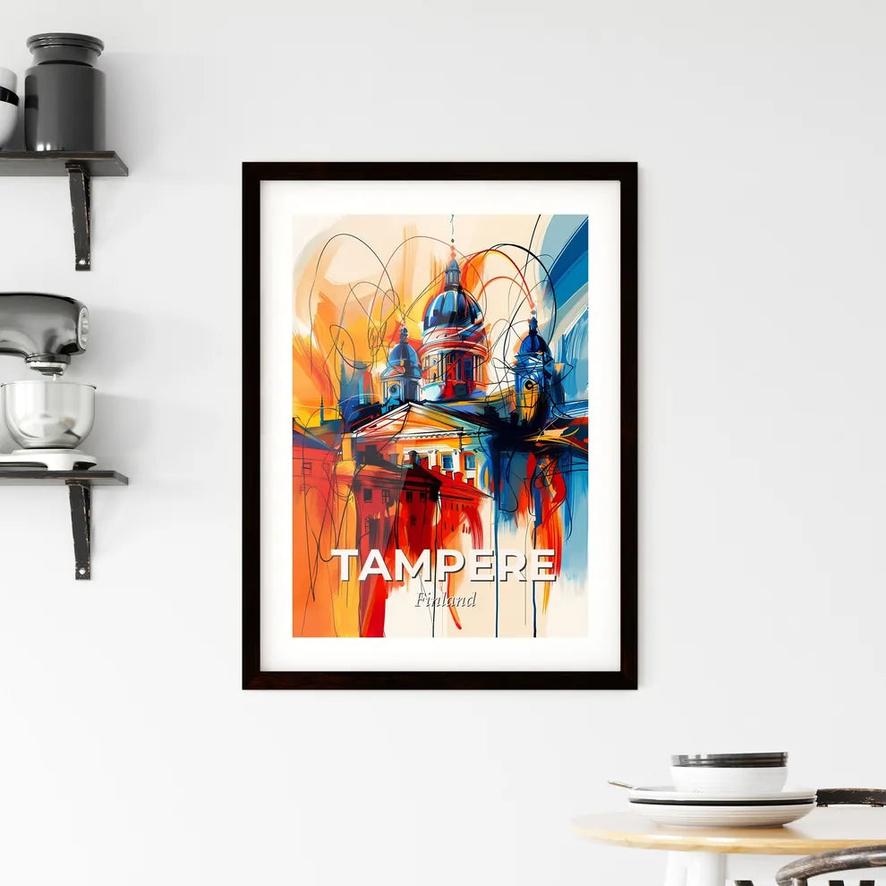 Vibrant Tampere, Finland Framed Print
