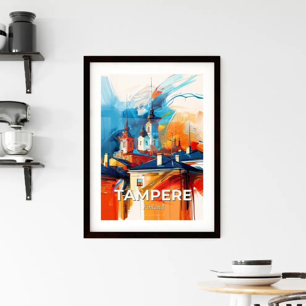 Vibrant Tampere, Finland Framed Print