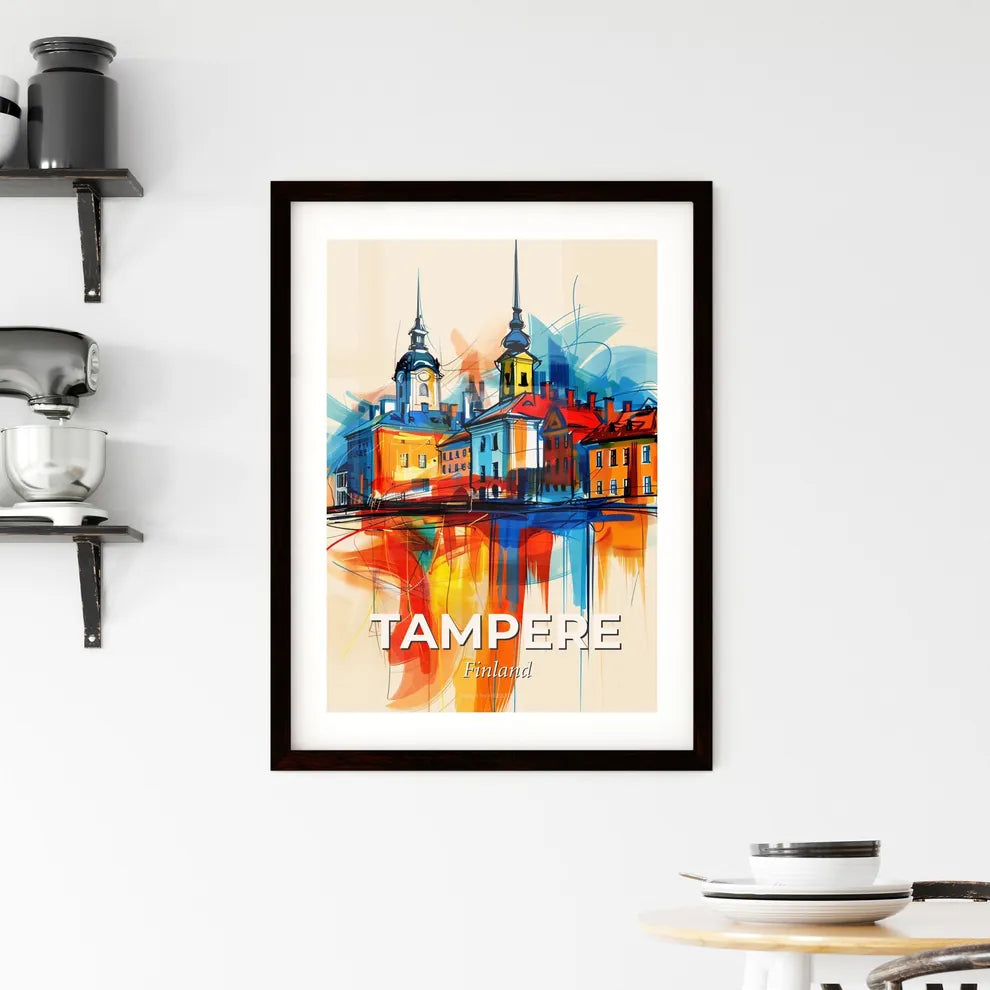 Vibrant Tampere, Finland Framed Print