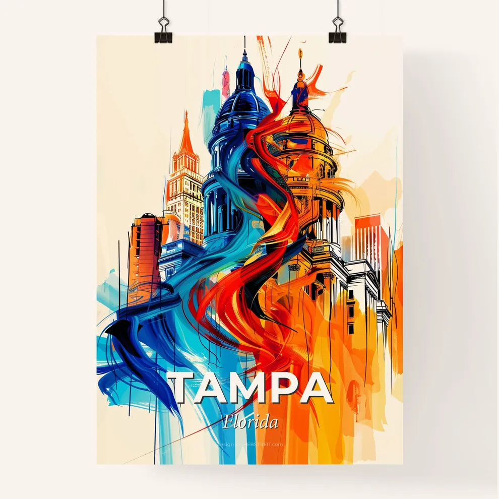 Vibrant Tampa, Florida Poster