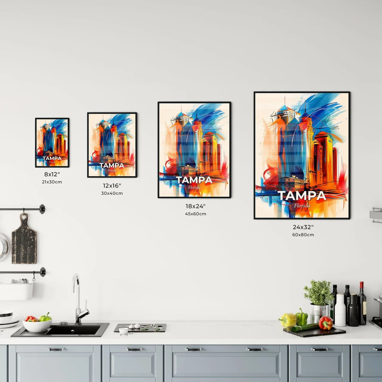 Vibrant Tampa, Florida Kitchen Art