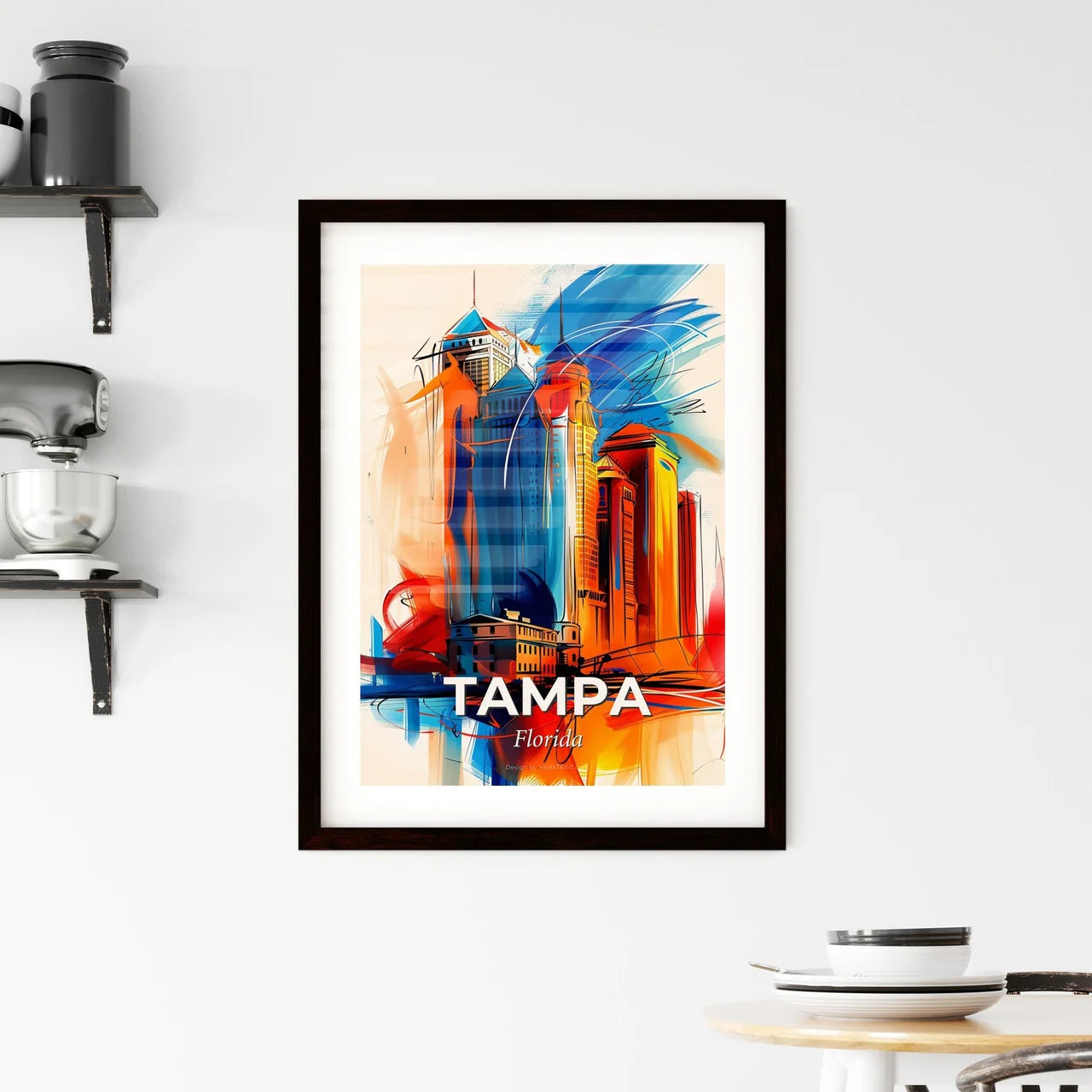 Vibrant Tampa, Florida Framed Print