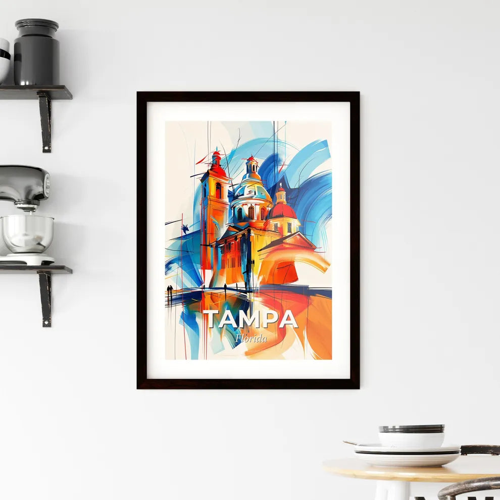 Vibrant Tampa, Florida Framed Print