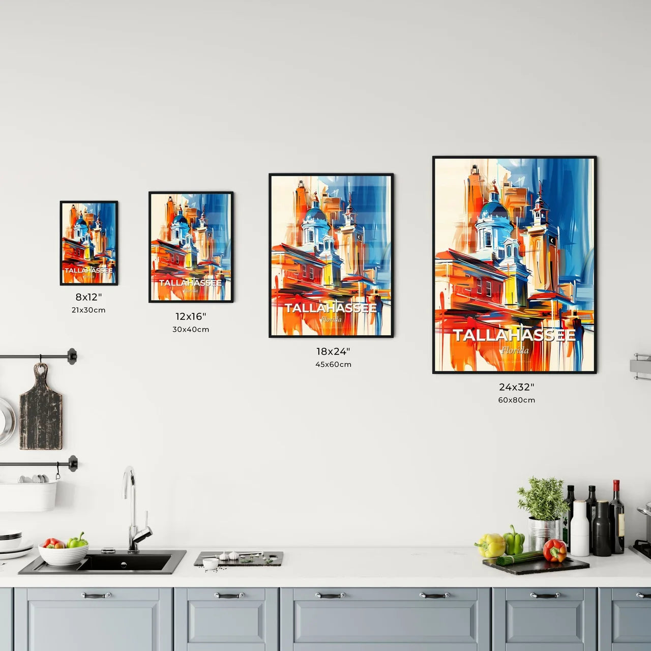 Vibrant Tallahassee, Florida Kitchen Art