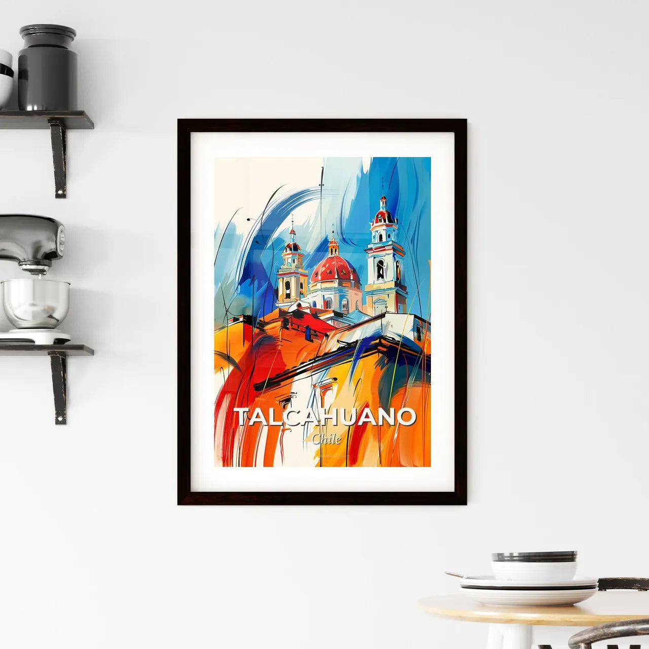 Vibrant Talcahuano, Chile Framed Print