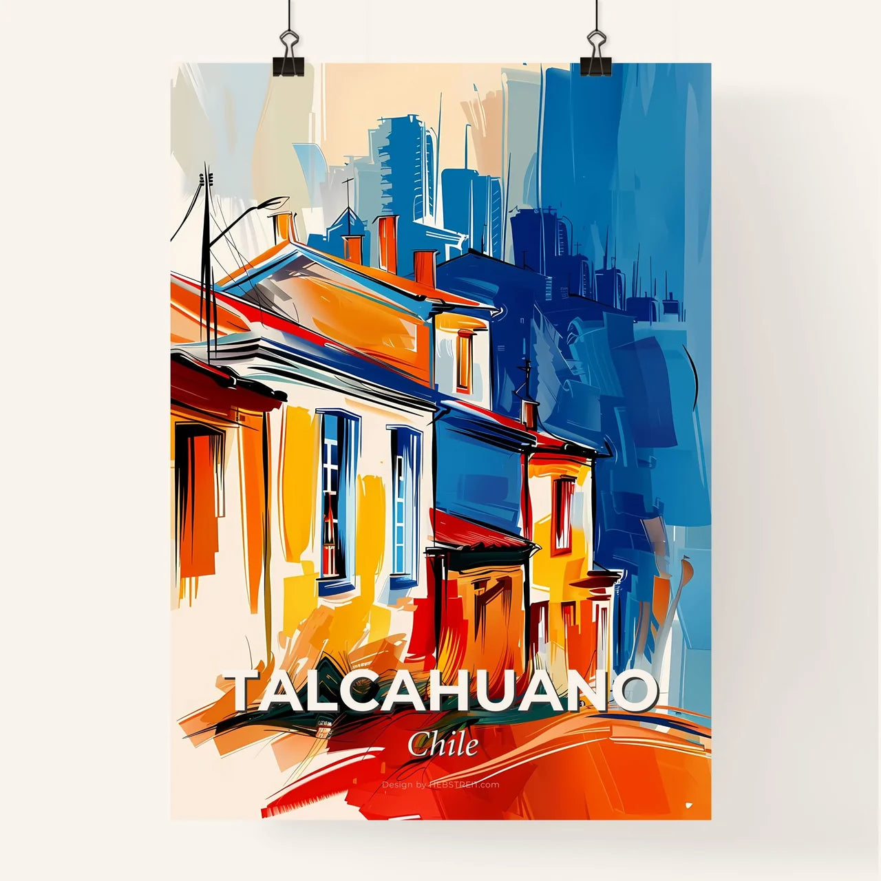 Vibrant Talcahuano, Chile Poster