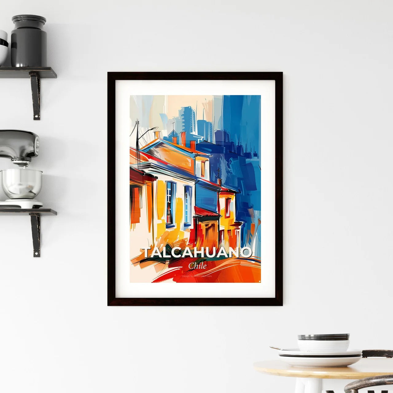 Vibrant Talcahuano, Chile Framed Print