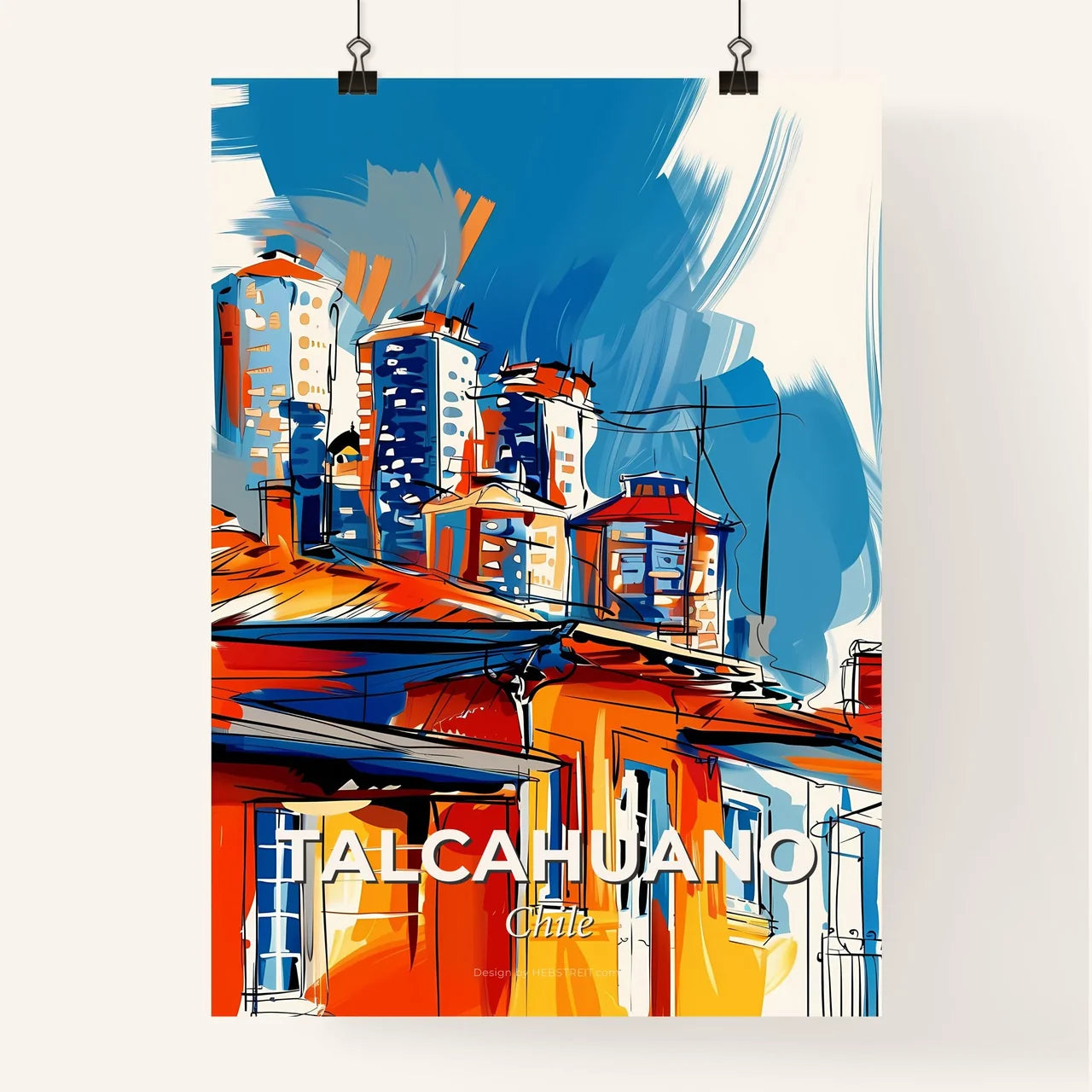 Vibrant Talcahuano, Chile Poster