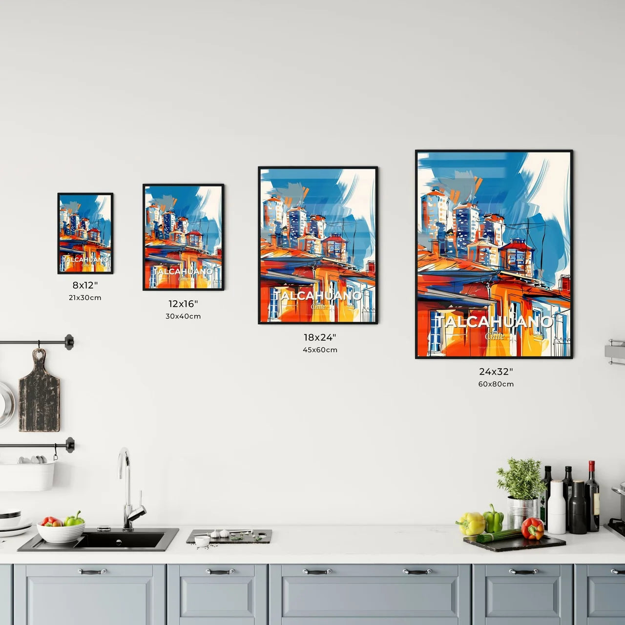 Vibrant Talcahuano, Chile Kitchen Art