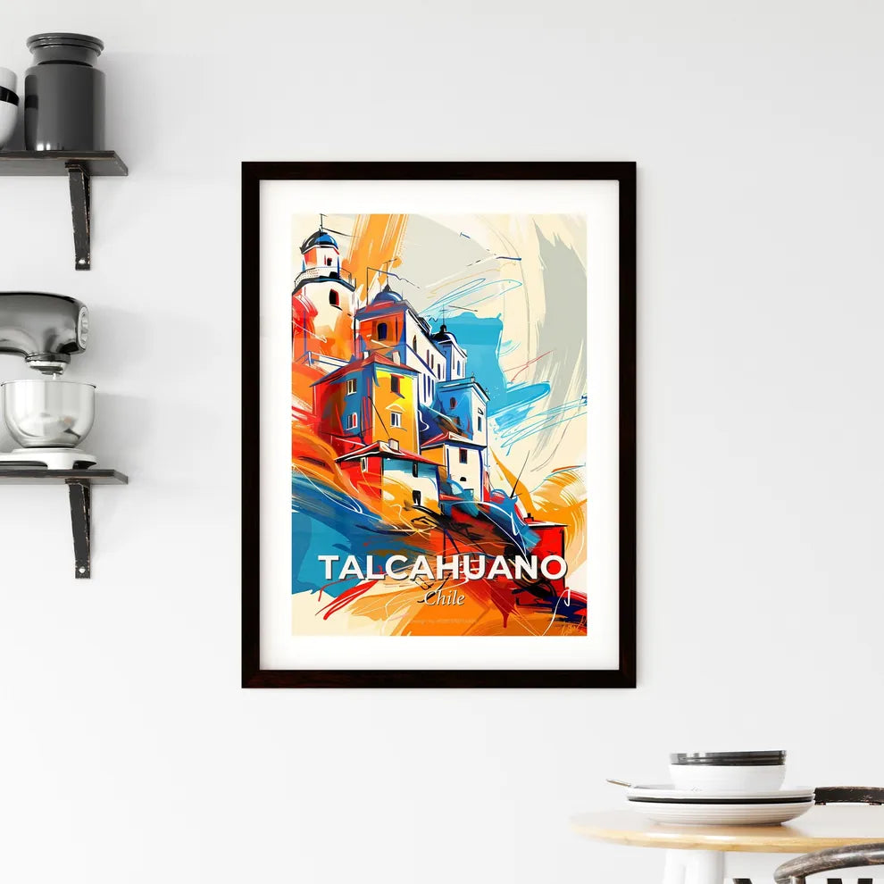 Vibrant Talcahuano, Chile Framed Print