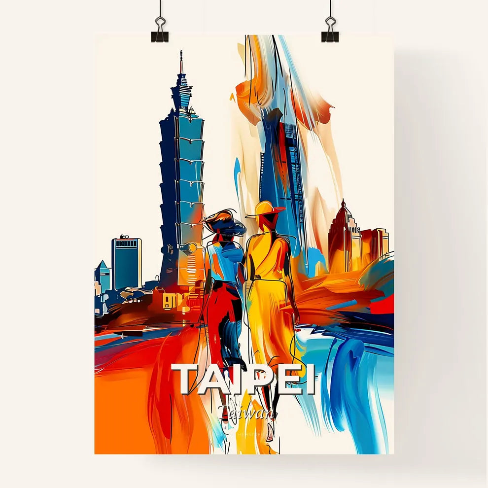 Vibrant Taipei, Taiwan Poster