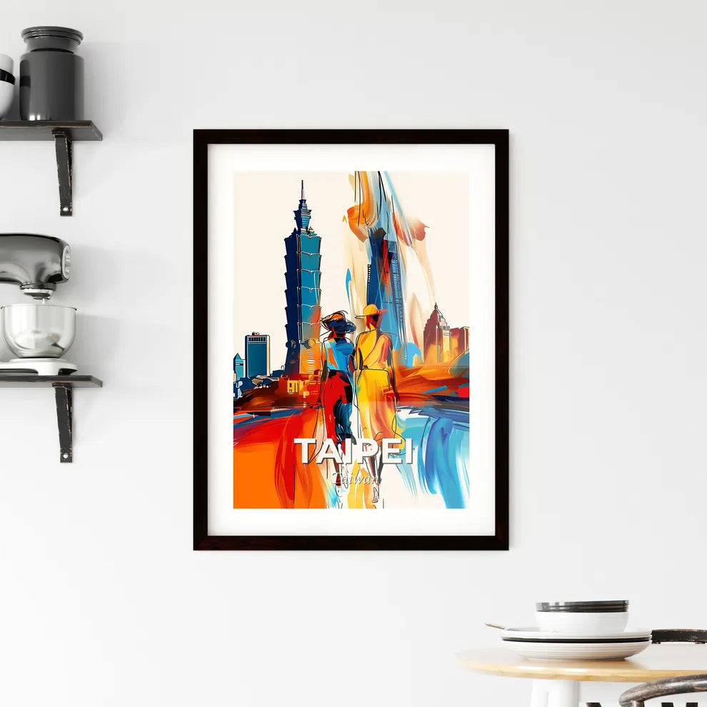 Vibrant Taipei, Taiwan Framed Print