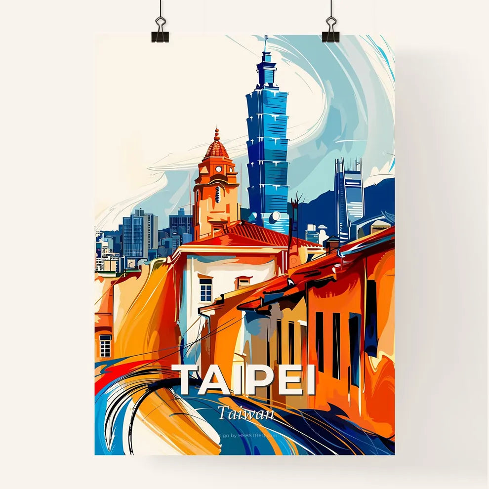 Vibrant Taipei, Taiwan Poster