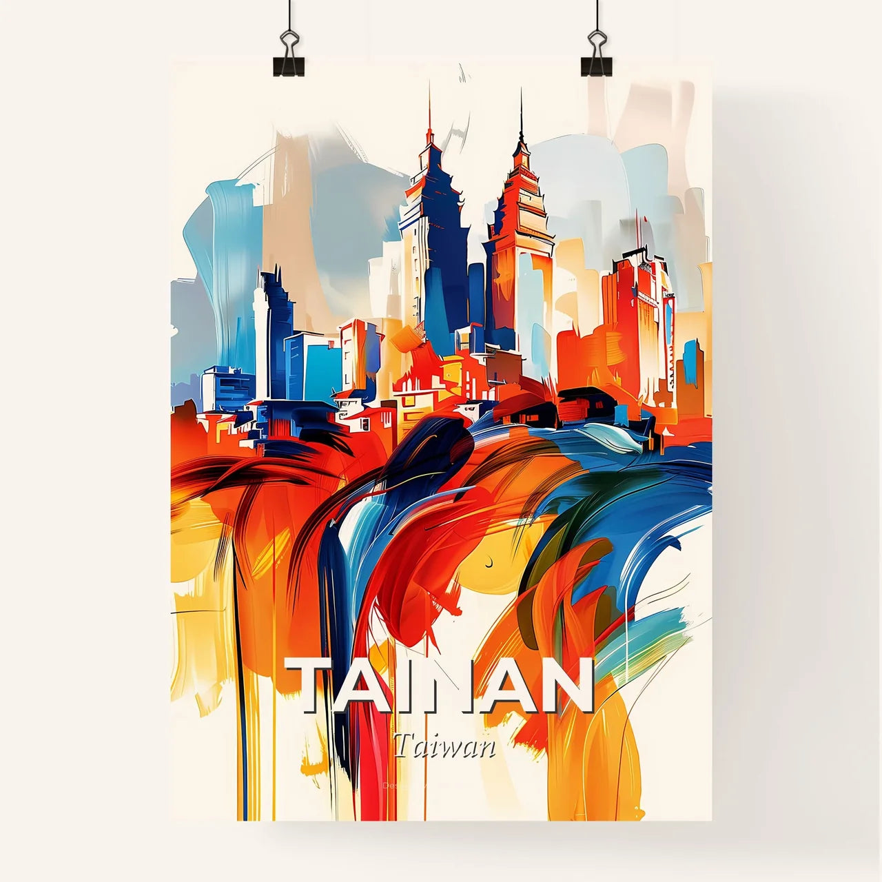Vibrant Tainan, Taiwan Poster