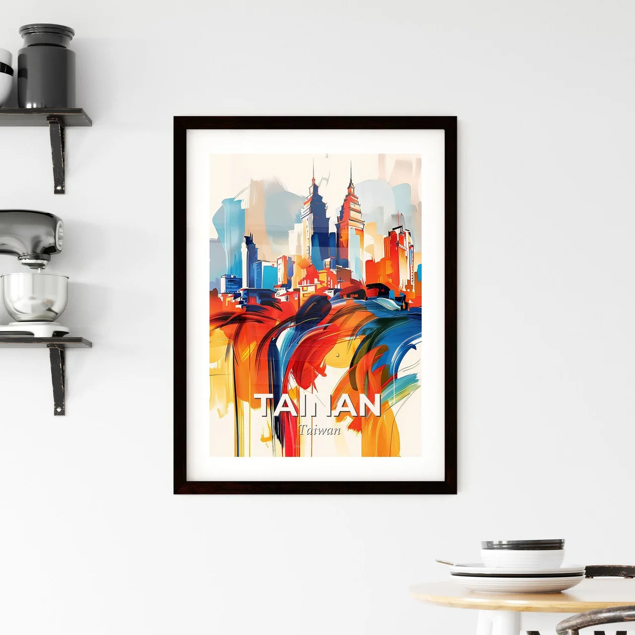 Vibrant Tainan, Taiwan Framed Print