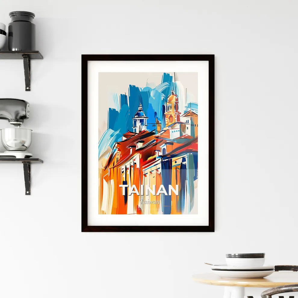 Vibrant Tainan, Taiwan Framed Print