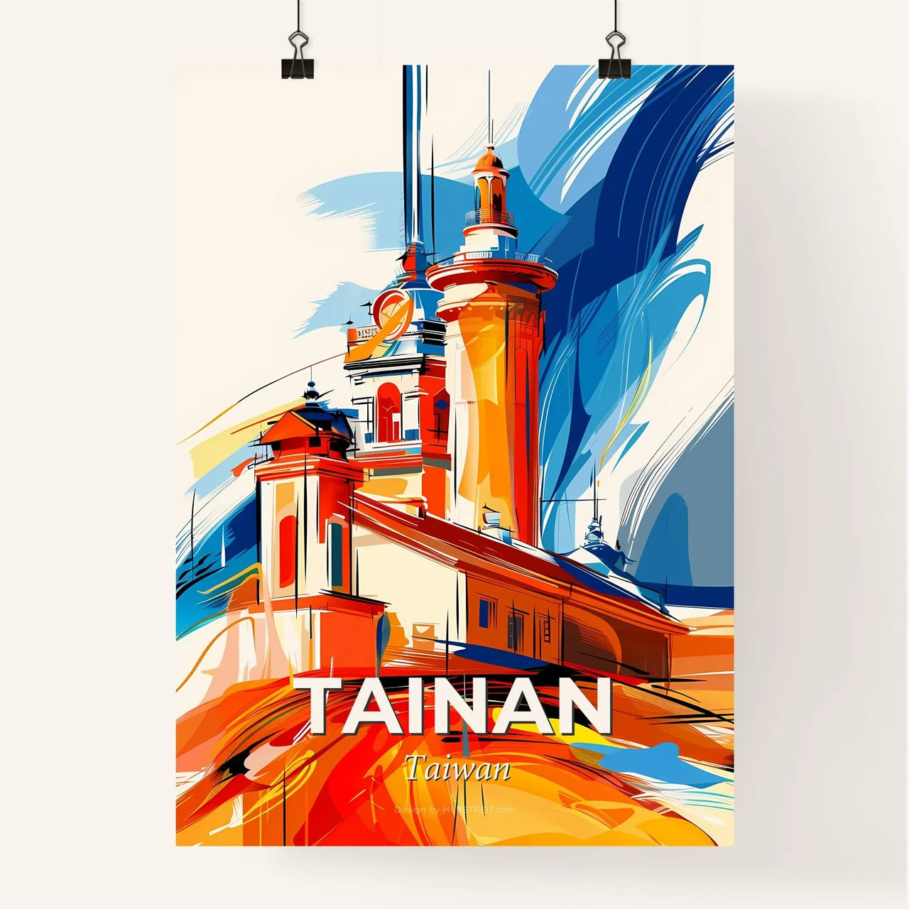 Vibrant Tainan, Taiwan Poster