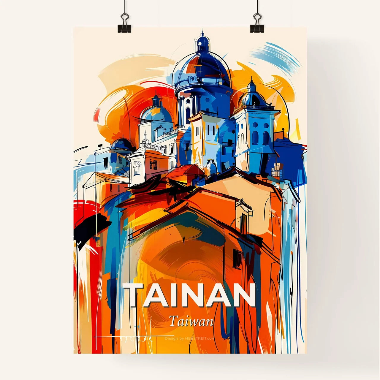 Vibrant Tainan, Taiwan Poster