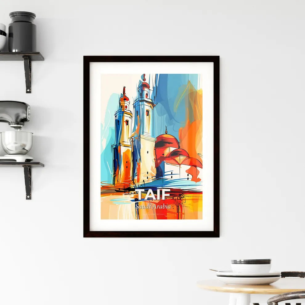 Vibrant Taif, Saudi Arabia Framed Print