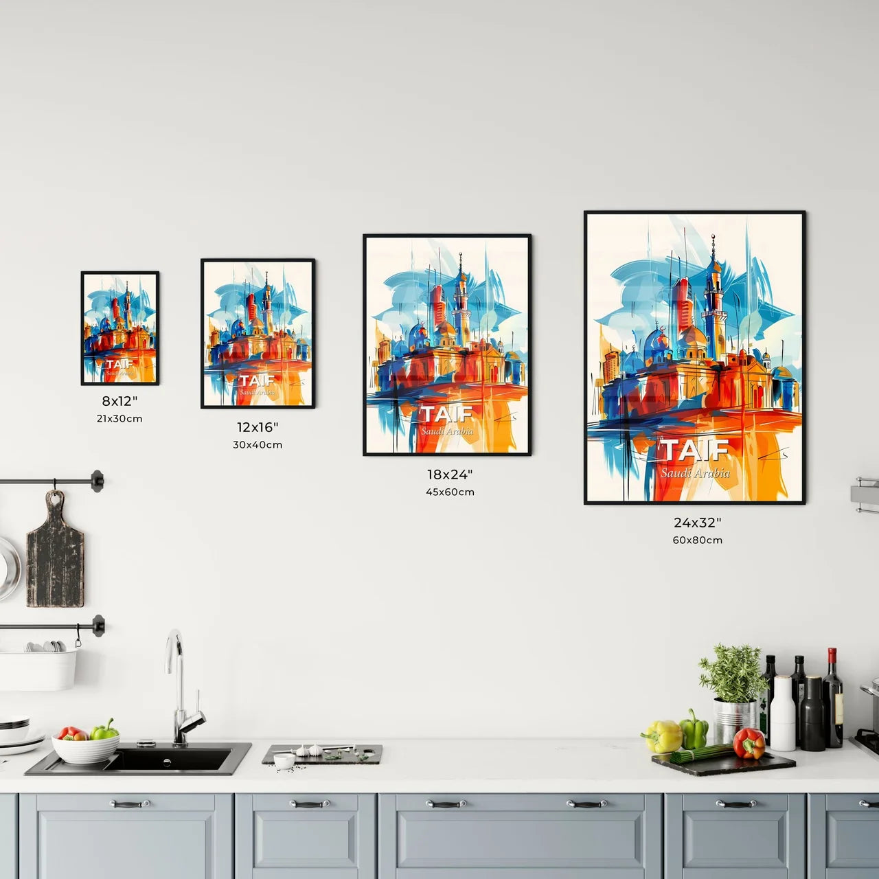 Vibrant Taif, Saudi Arabia Kitchen Art