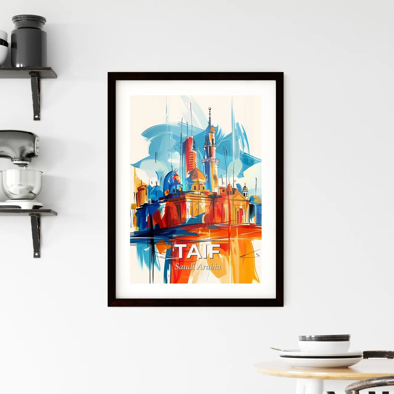 Vibrant Taif, Saudi Arabia Framed Print