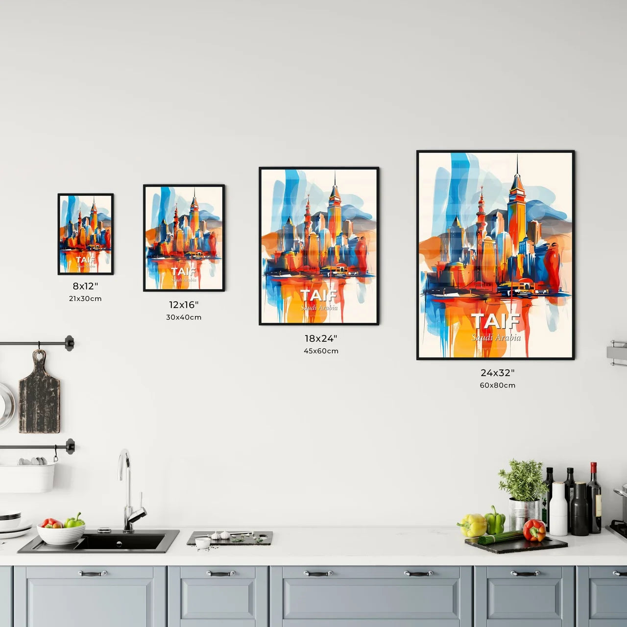 Vibrant Taif, Saudi Arabia Kitchen Art