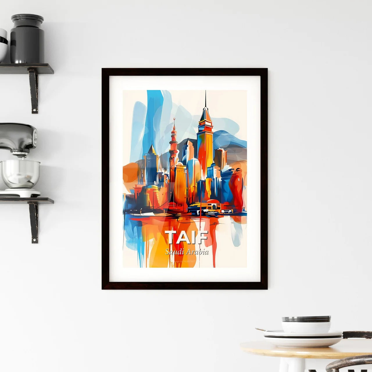 Vibrant Taif, Saudi Arabia Framed Print