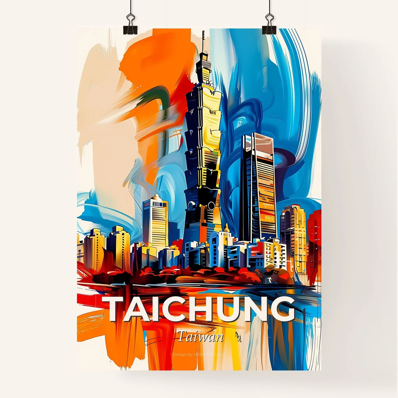 Vibrant Taichung, Taiwan Poster