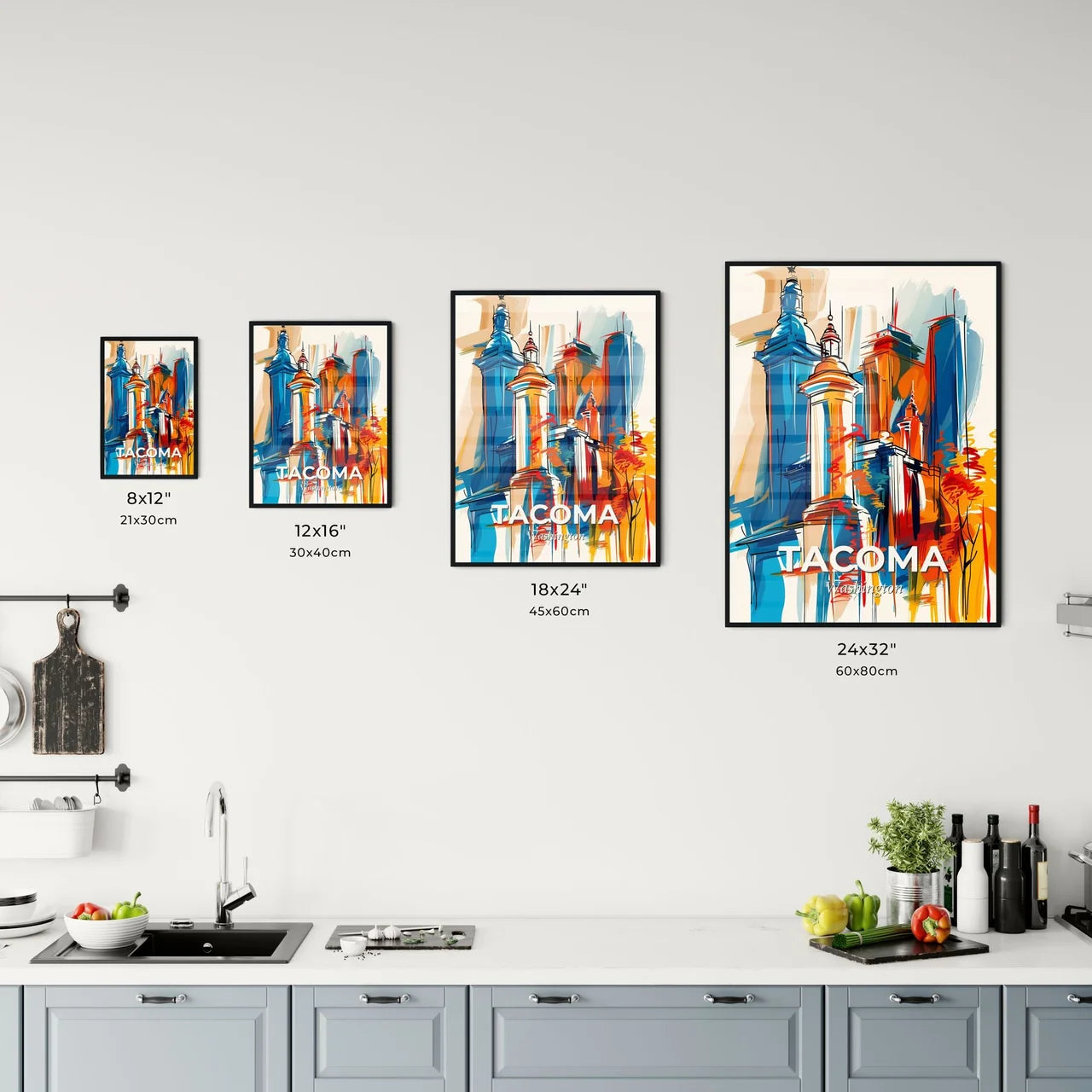 Vibrant Tacoma, Washington Kitchen Art