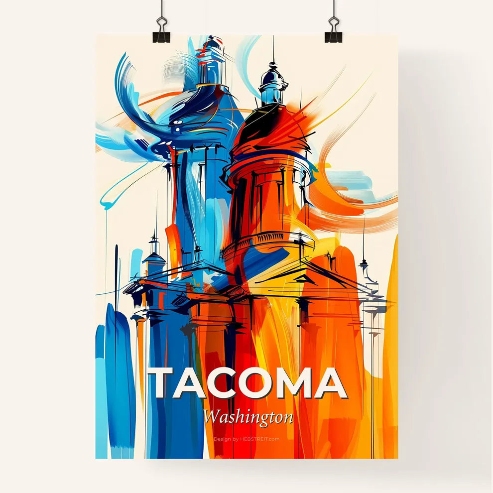Vibrant Tacoma, Washington Poster