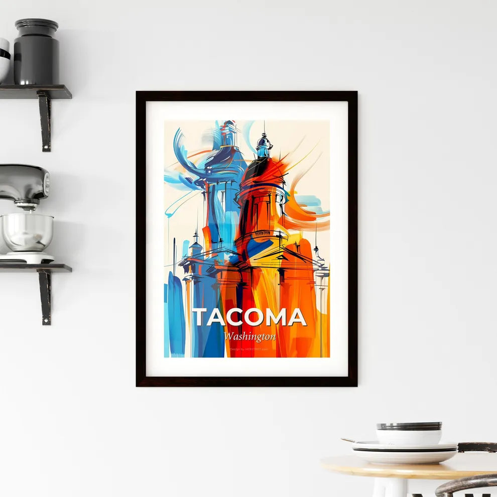 Vibrant Tacoma, Washington Framed Print